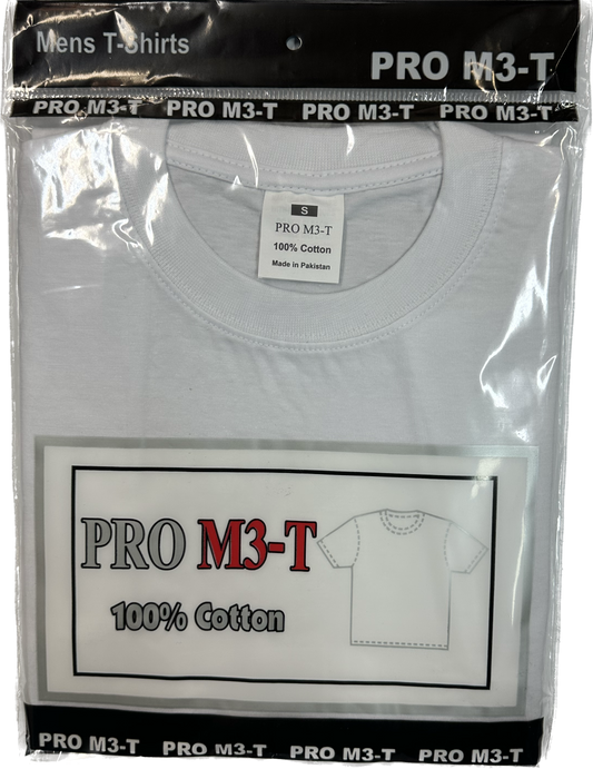 Pro M3 Plain T-shirts White or Black