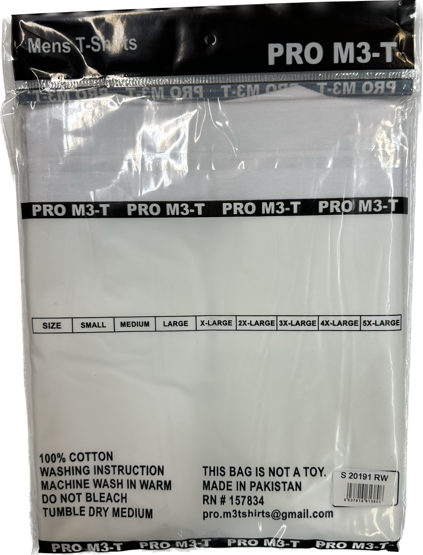 Pro M3 Plain T-shirts White or Black