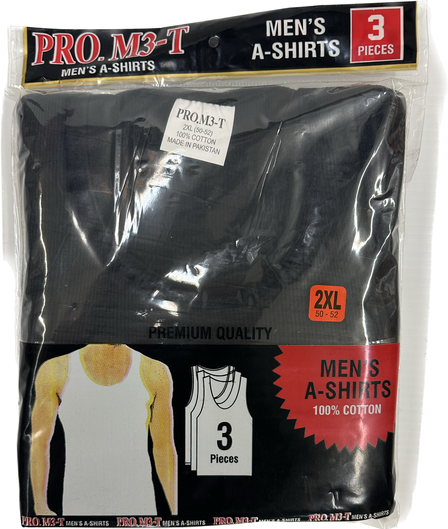 Pro M3 A-Shirt White/Black