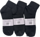 12 Pairs Ankle Socks White & Black - Pro M3