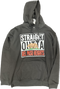 Printed Black Hoodie "Straight Outta Del Paso Heights"- Pro M3