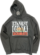 Printed Black Hoodie "Straight Outta Sacramento"- Pro M3